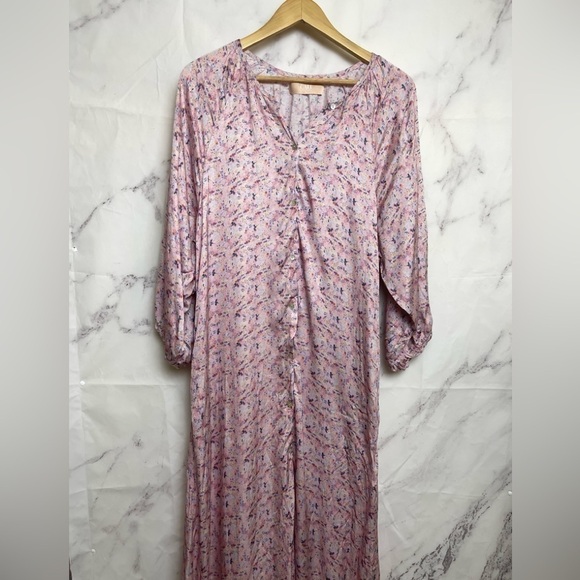 CALI Dreaming Button Down Floral Maxi Dress  - A11 - Picture 1 of 5